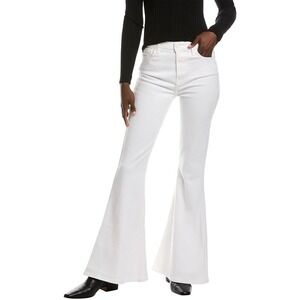 7 FOR ALL MANKIND‎ 29 Megaflare High Rise Jeans Denim Clean White NWT $228